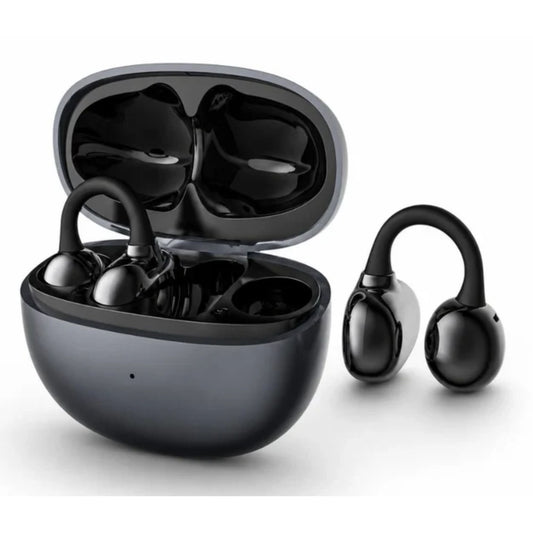 Audifonos Inalámbricos Bluetooth Estilo Earcuff YW23 con estuche recargable Negros