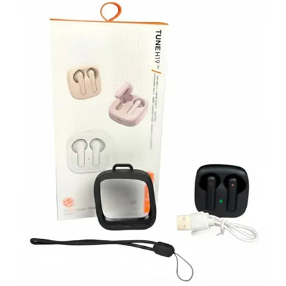 Audifonos Bluetooth TuneH19 TWS Tipo C Negros